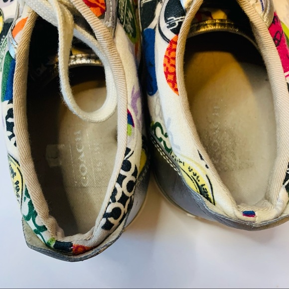 Coach Barrett Graphic Poppy Sneaker sz6 - Picture 10 of 13